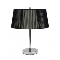 Distribuidor - Lâmpadas Diversas | Sobre Mesas Decoração | SOBREMESA MILAN CROMO/HILO NEGRO 2XE14 42X35X35CM Ref: 024472109